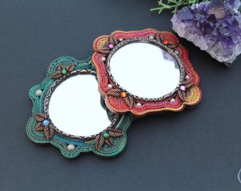 Specchietti da borsetta in stile Gypsy fatti a mano