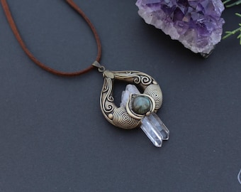 Collana con Quarzo e Labradorite