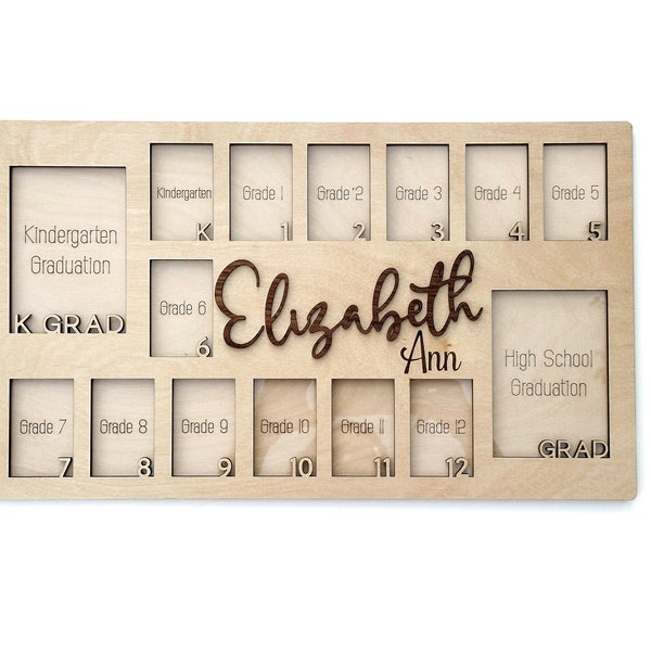 Custom K 12 School Picture Frame Etsy