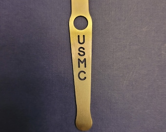 Zero Tolerance ZT0562 Pocket Clip with Initials USMC Cut Through