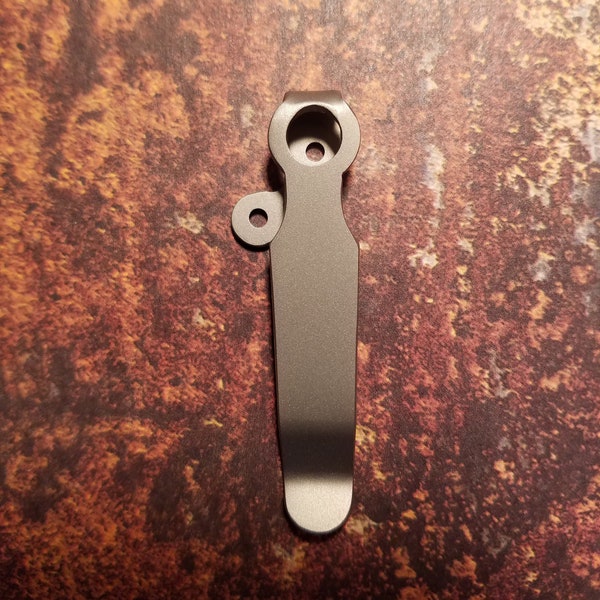 Cold Steel AD10 Plain Design Titanium Pocket Clip