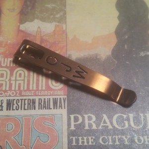 Design con iniziali personalizzate - Clip per coltellino tascabile in titanio per Curtiss F3 selezionato