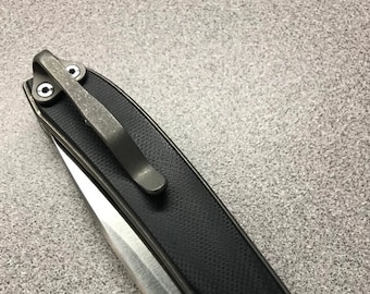 Selected Designs -  Titanium Pocket Knife Clip for Massdrop x Ferrum Forge Gent