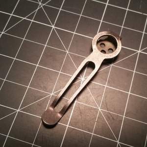 Split Tail Design - Titanium Pocket Knife Clip for Selected CRKT models