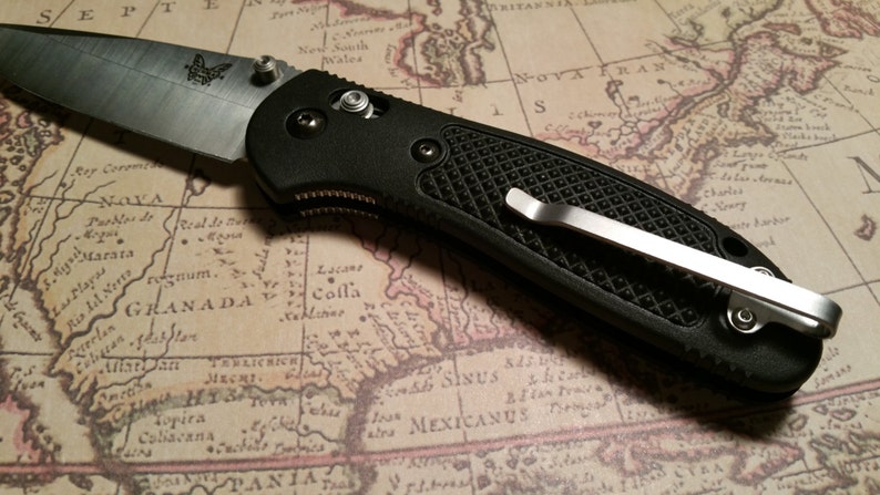 Stealth Design Titanium Pocket Knife Clip for Selected Benchmade and Emerson Models image 4