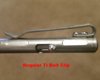 Plain Design -  Titanium Pocket Clip for Fellhoelter TiBolt Pen