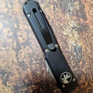 Split Tail Design -  Titanium Pocket Knife Clip for Selected Pro-Tech and Microtech Models