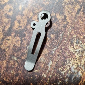 Cold Steel AD10 Split Tail Design Titanium Pocket Clip