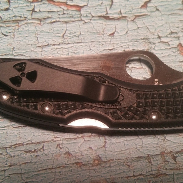 RAD Design -  Titanium Pocket Knife Clip for Selected Spyderco and Byrd Models