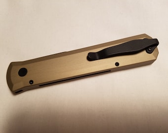 Plain Design -  Titanium Pocket Knife Clip for Selected Pro-Tech and Microtech Models