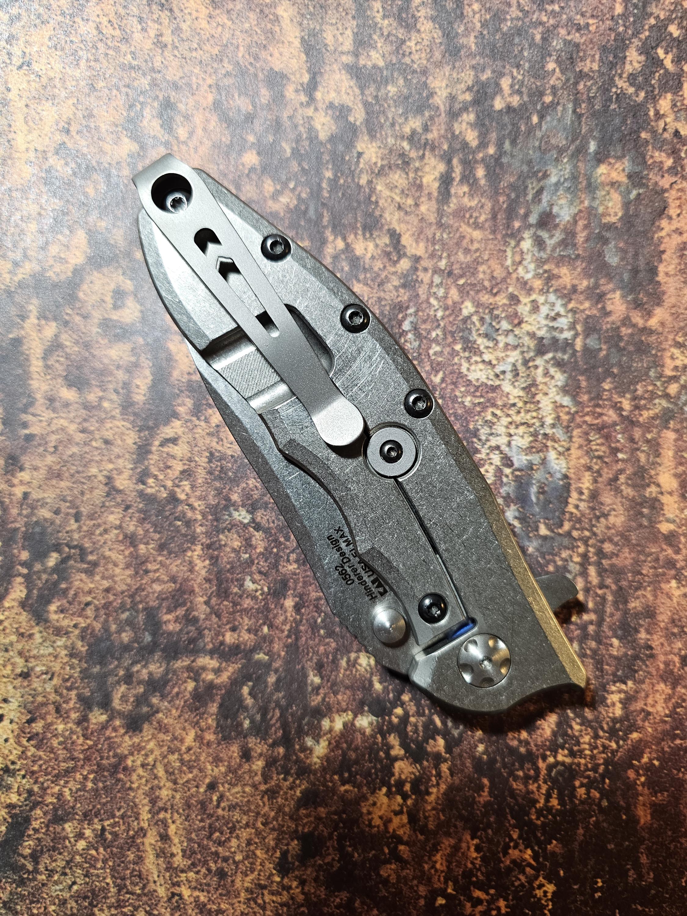 Zero Tolerance ZT0562 Pocket Clip With Chevron Design - Etsy