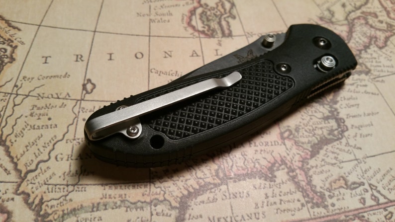 Stealth Design Titanium Pocket Knife Clip for Selected Benchmade and Emerson Models image 3
