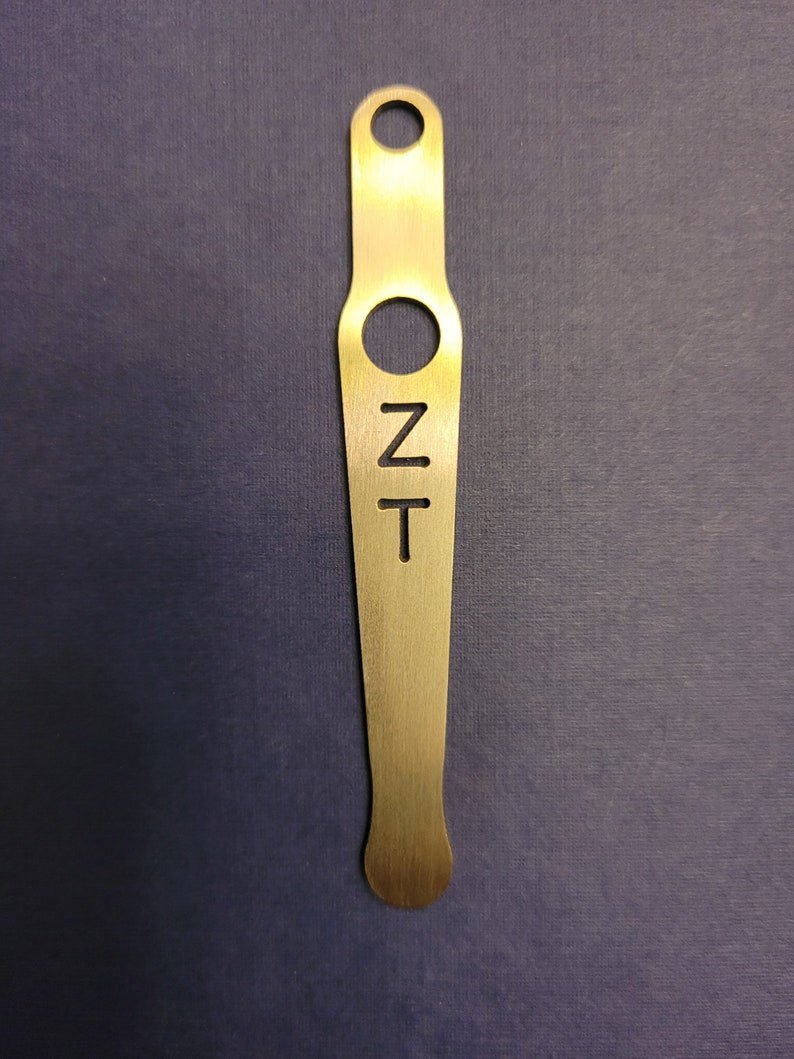 Nolltolerans ZT0562 Fickklämma med initialer ZT genomskuret bild 1