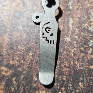 Cold Steel AD10 Half Skull Design Titanium Pocket Clip