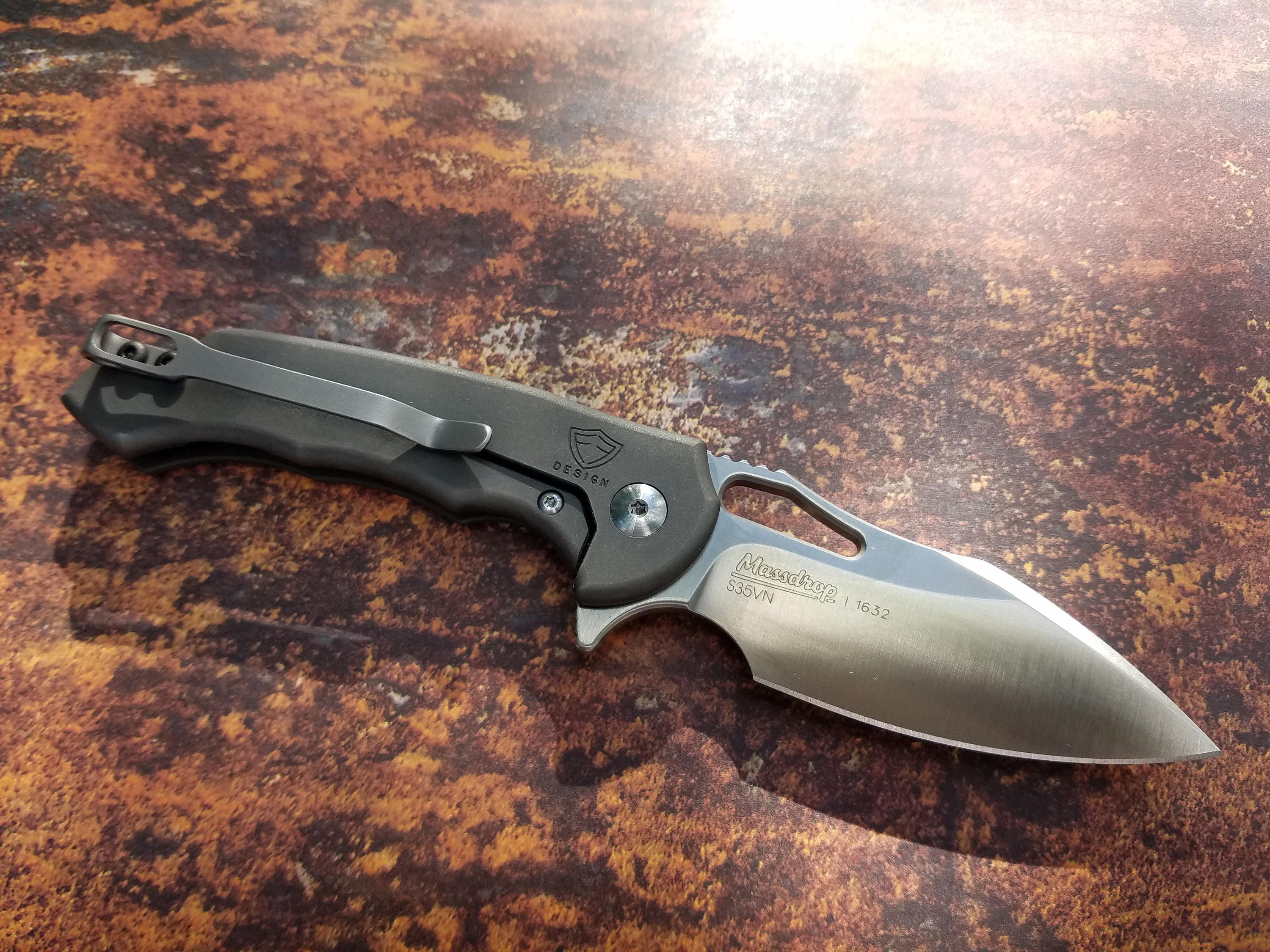 Titanium Pocket Knife Clip - Stealth Design for Massdrop X Ferrum