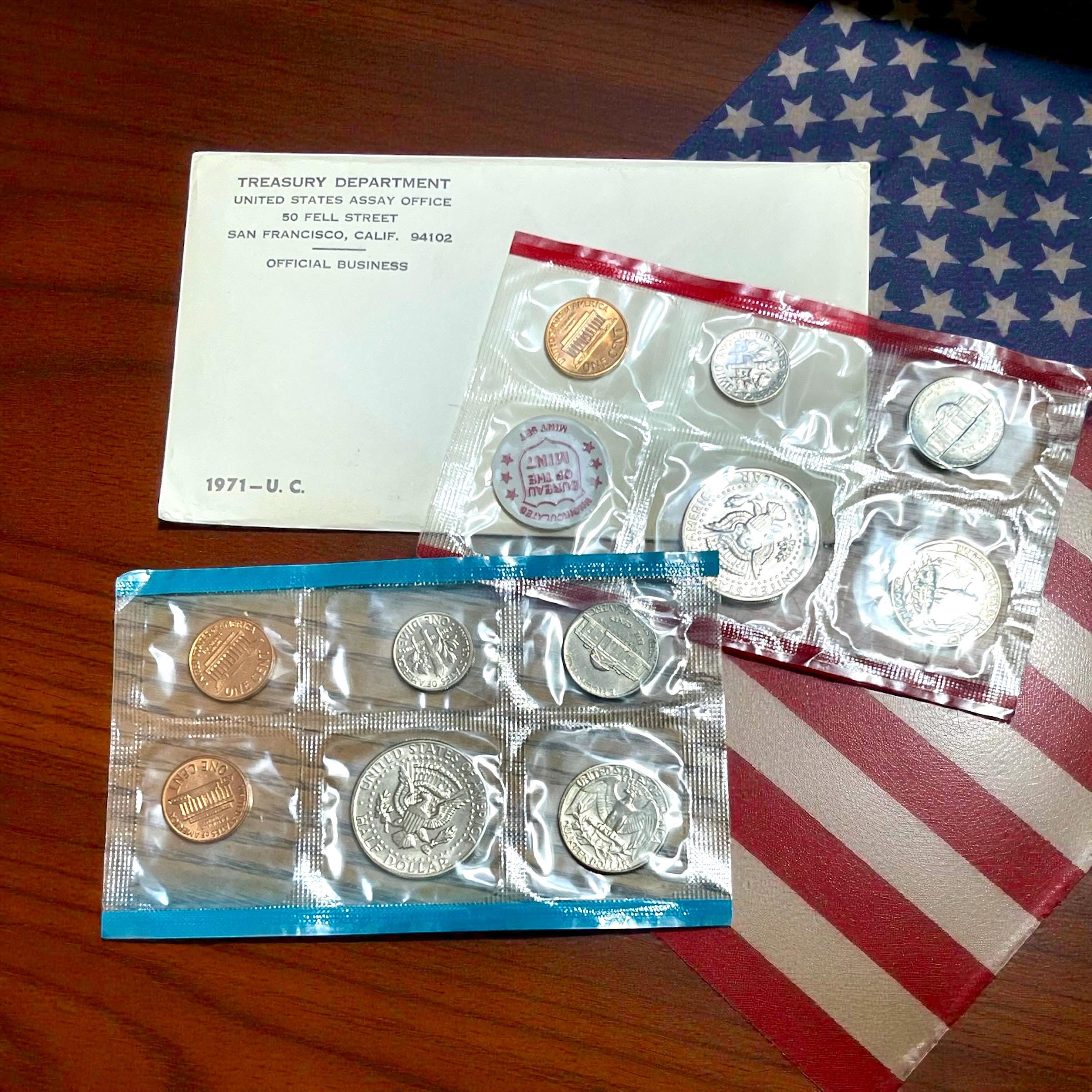 1984 P & D Kennedy Half Dollar 50C Set - Philadelphia & Denver Mint In Original Mint Cello, Uncirculated