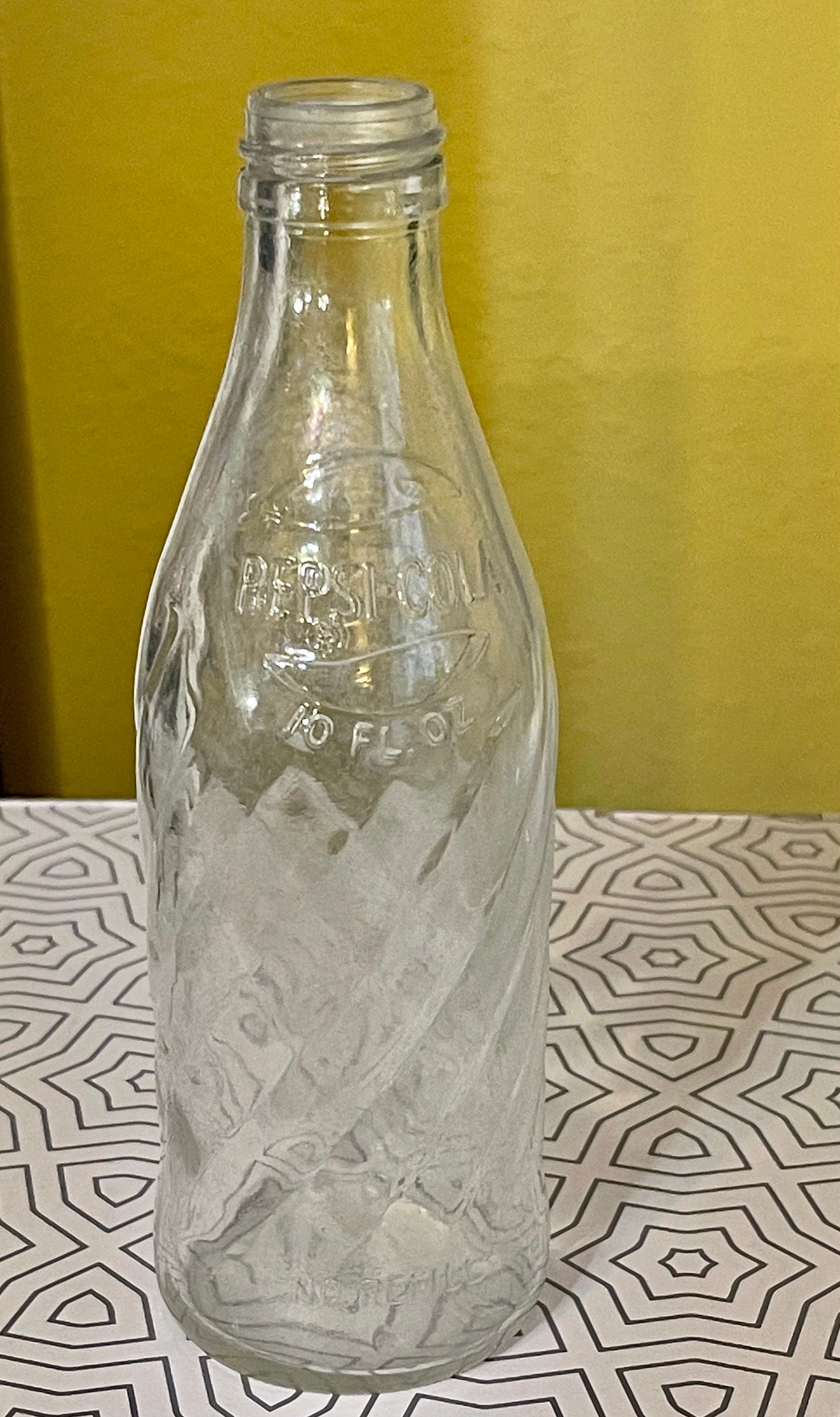 【Vintage】PEPSI COLA ストロー ディスペンサー ガラスケース Pepsi Collector Series “Barney” Glass バーニー ビンテージ