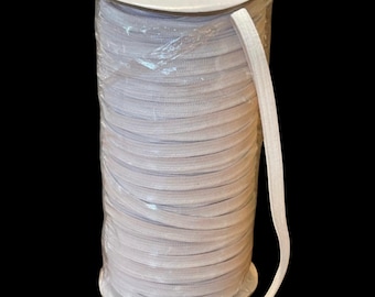 Soft White Elastic 1/4” (6mm) - Craft DIY Supply - Cut to Yard Length