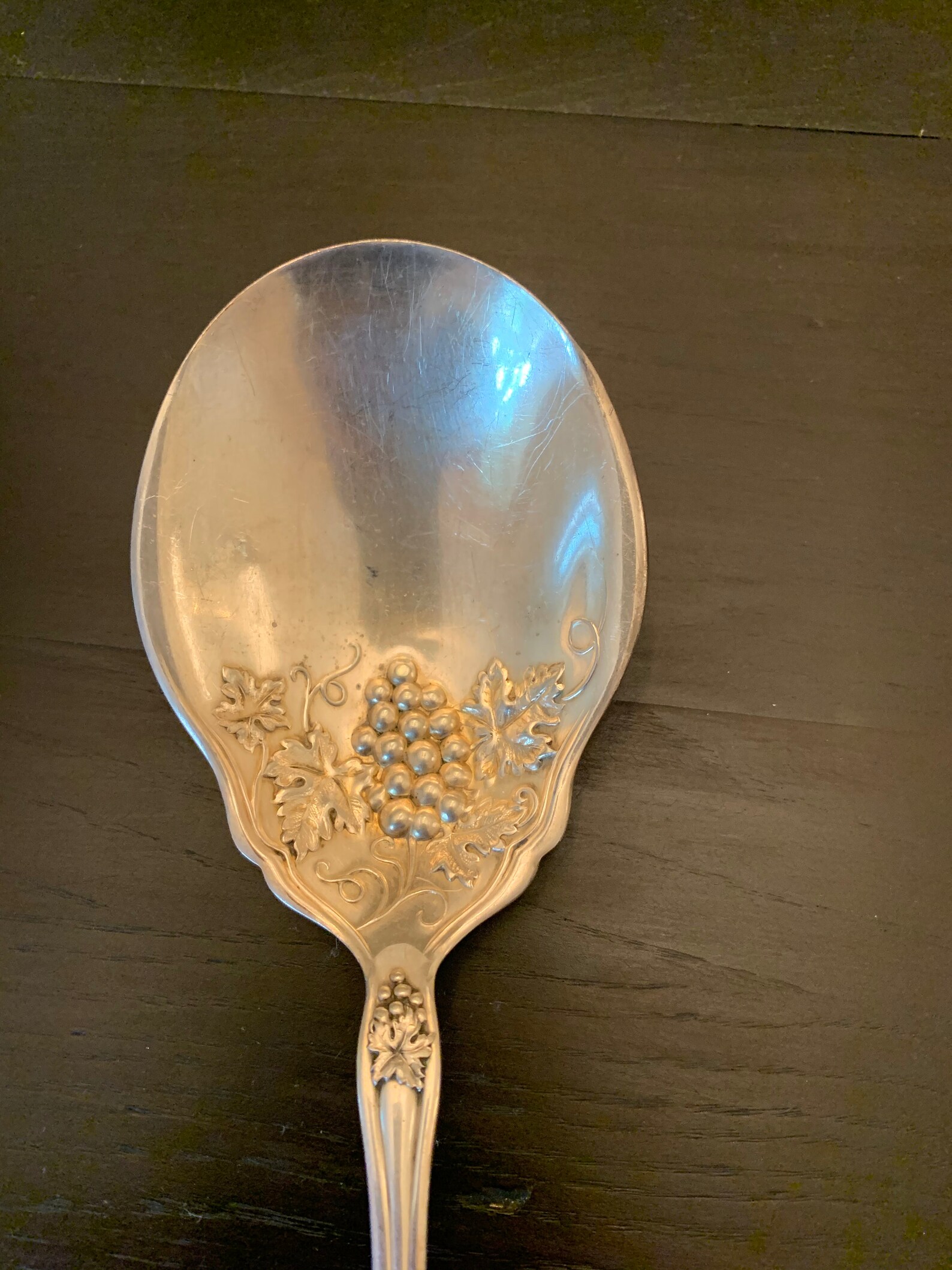 Paragon Triple Silverplate Angelica Grapes Serving Spoon Etsy