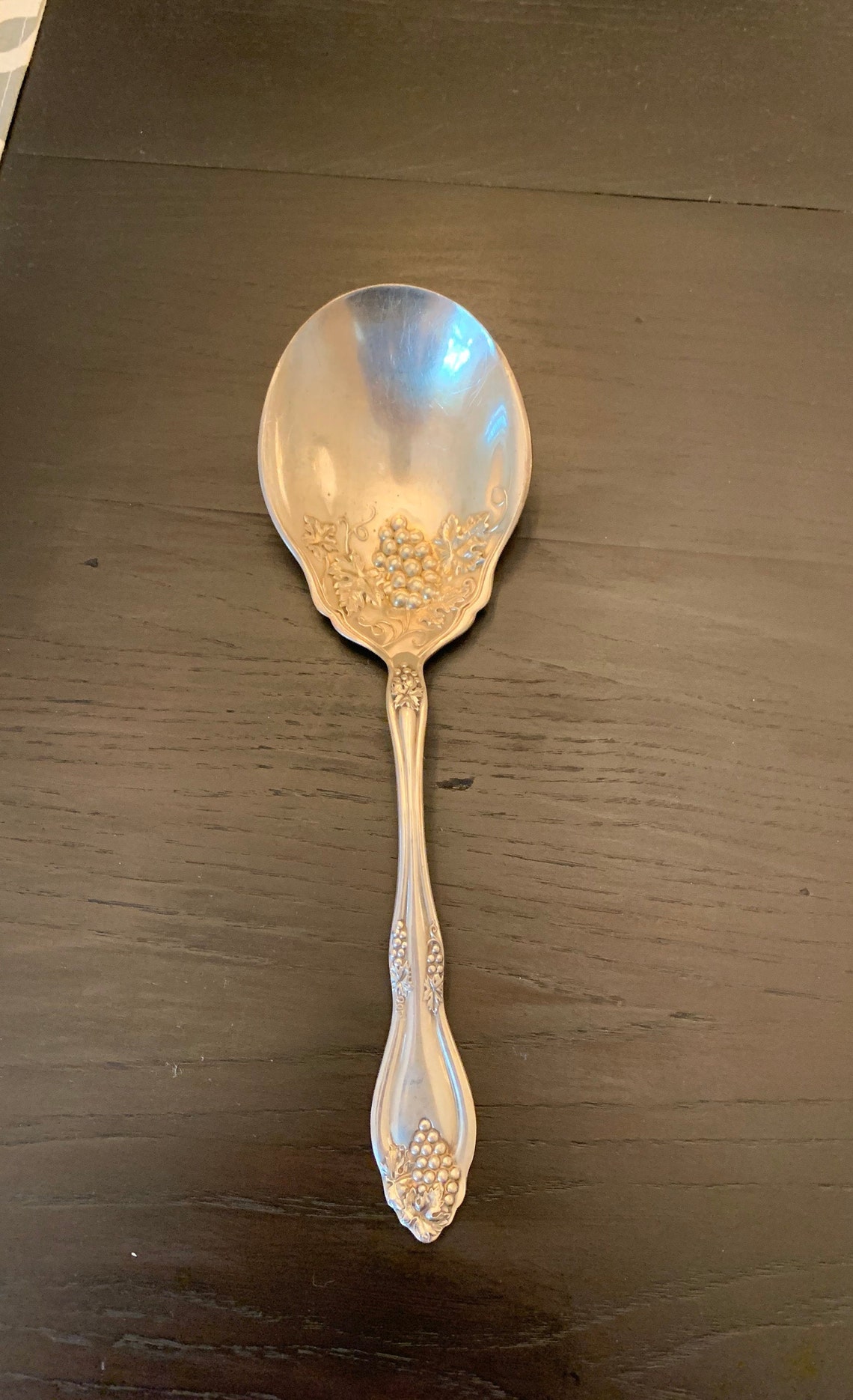 Paragon Triple Silverplate Angelica Grapes Serving Spoon Etsy