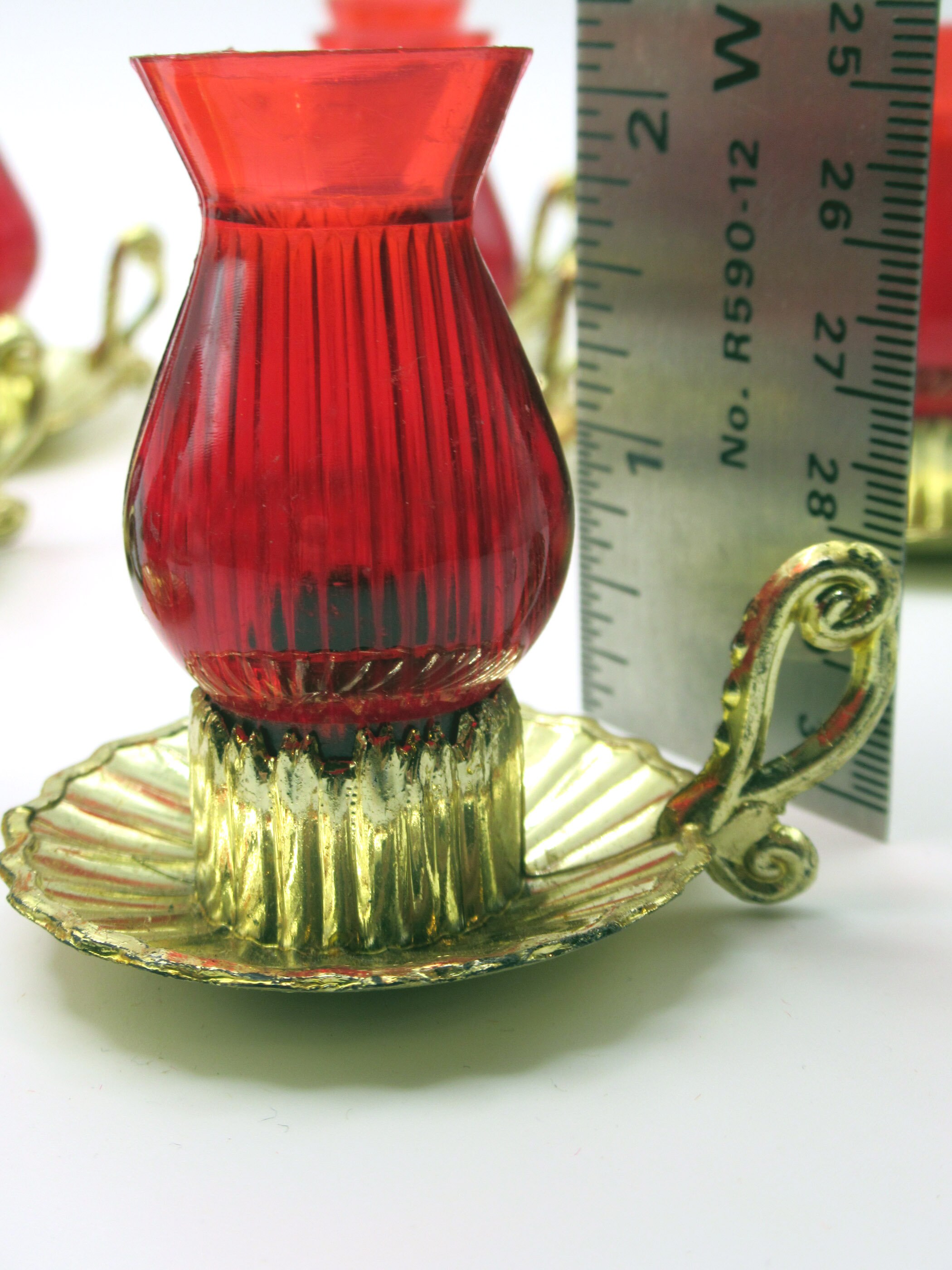 Vintage Candlestick Lantern Light Cover 60s 70s Craft Gold & Etsy