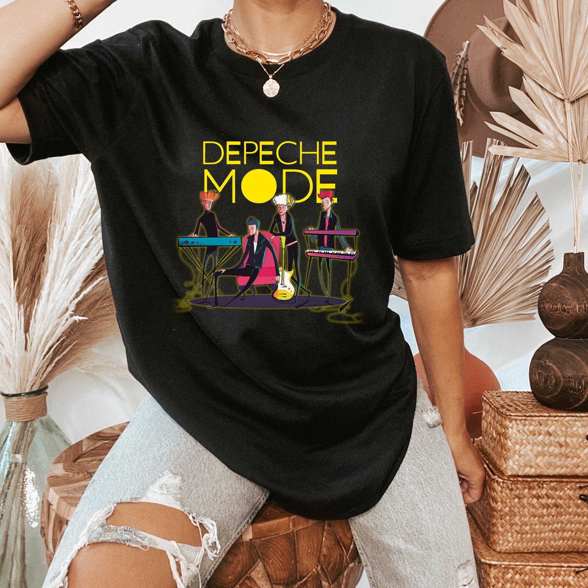 Camiseta Depeche Mode Banda Depeche Mode Tour Mundial 2023 Merch