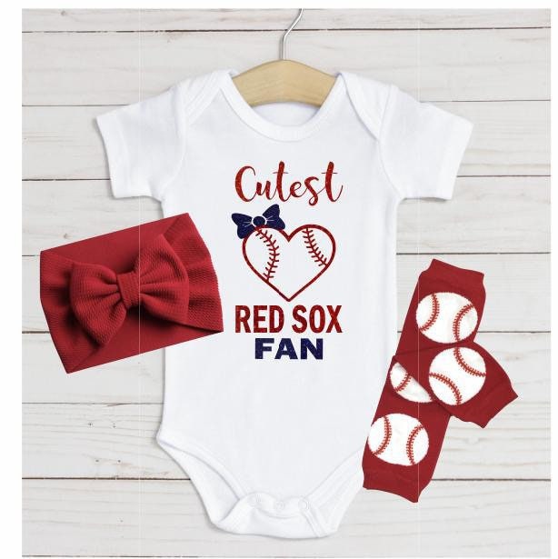 Red Sox, Red Sox Baby Outfit, Red Sox Girl's Outfit, Red Sox Baby, Red Sox  Girl, Red Sox Fan, Father's Day Gift, Newborn Red Sox Outfit