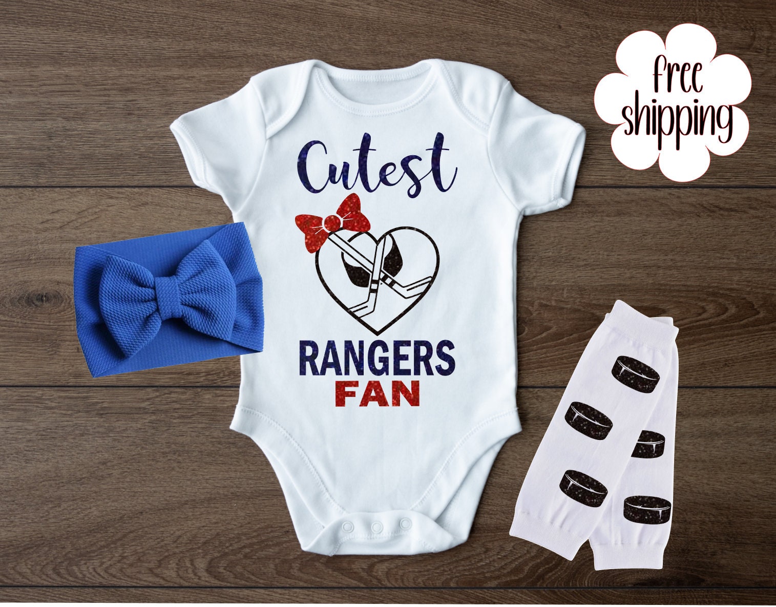 Sport Outfit Baby Hockey Outfit NHL Outfit NY Ranger Baby 