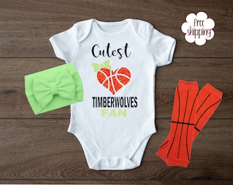 Details about   Born a Timberwolves Basketball Fan Baby Bodysuit Choose Size Color Adorable Gift 