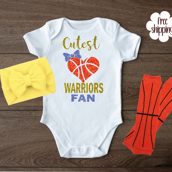 Cutest basketball fan baby bodysuit, Golden State basketball, Golden State basketball baby gift, baby shower gift