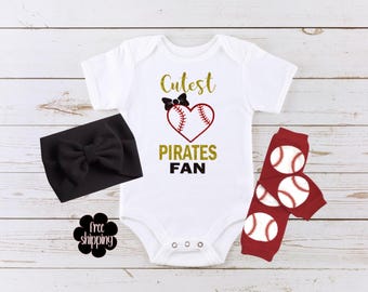 Cutest baseball fan baby bodysuit, Pittsburgh baseball, Pittsburgh baby gift, baby shower gift
