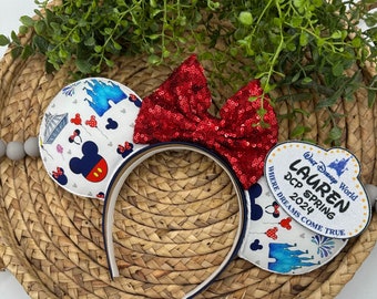 DCP inspired mouse ears, park ears, mouse headband, DCP gift