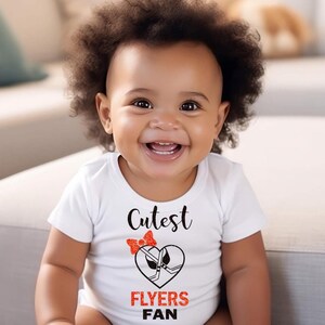 Cutest hockey fan baby bodysuit, hockey baby bodysuit, Philly hockey baby gift, Philly hockey, baby shower gift Bild 2