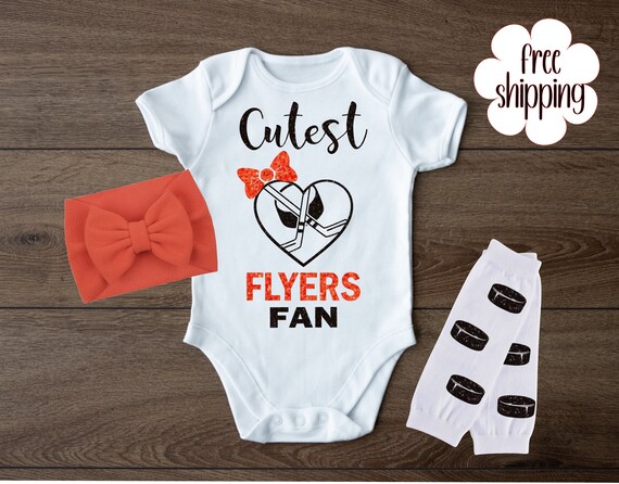 Cutest hockey fan baby bodysuit, hockey baby bodysuit,  Philly hockey baby gift, Philly hockey, baby shower gift