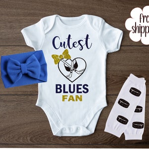 St. Louis Blues Puck The Virus Cool Baby Onesie, Baby Clothes