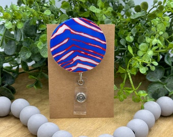 Buffalo football retractable badge reel, medical badge reel, medical gift, nurse gift, teacher badge reel