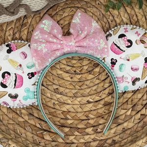 Snack inspired Mouse ears, park ears, Mouse headband, snack ears