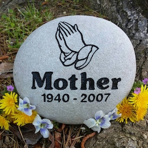 Memorial Stone personalized, mother or father gift, family gift , family grave stone, Decoration gift, family gift, family loss