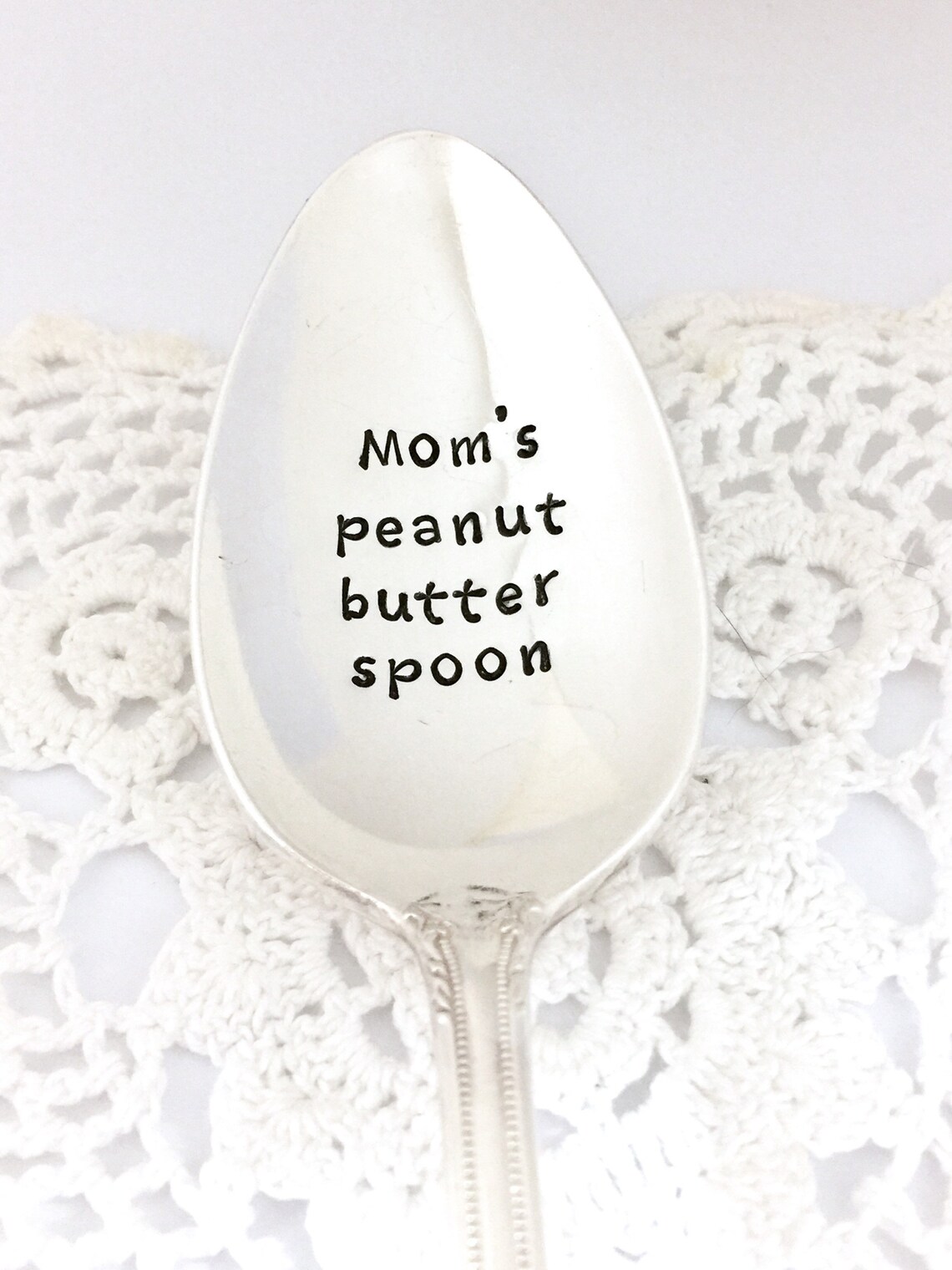 Custom Hand Stamped Spoons Personalized Peanut Butter Spoons Etsy