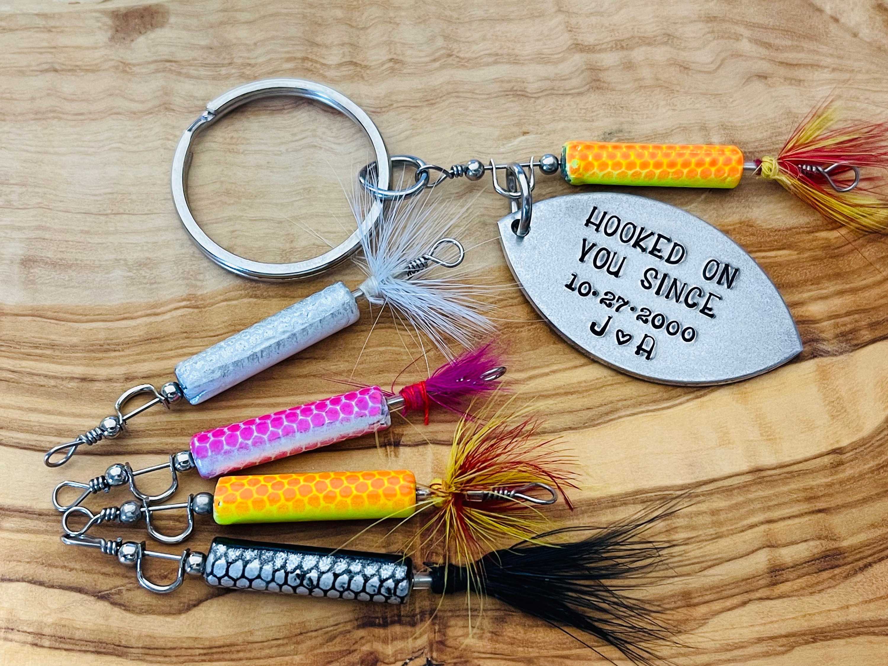 Hooked on You Keychain 