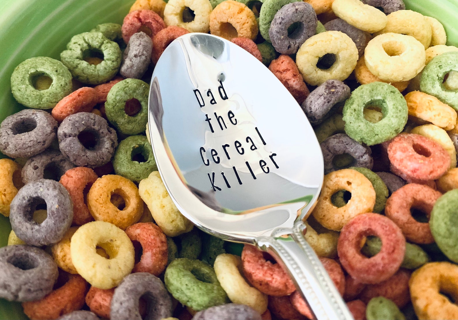 Custom name cereal spoon. Cereal killer spoons Hand stamped Etsy