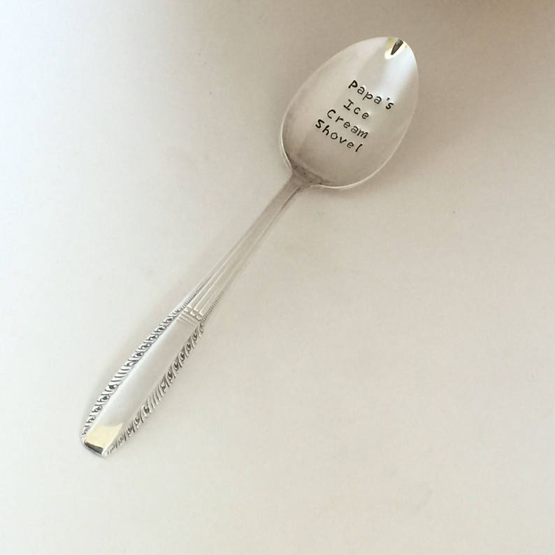 Custom Ice Cream Shovel Spoon Father's Day Spoons Etsy
