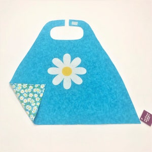 Toddler Size - Turquoise Flower Superhero Cape - Free Shipping in USA
