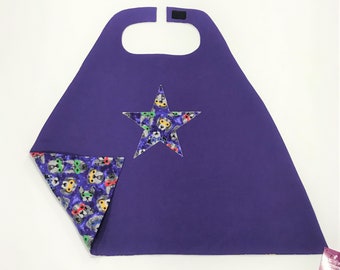 Tot Size - Purple Superhero Dogs Cape - Free Shipping in the USA