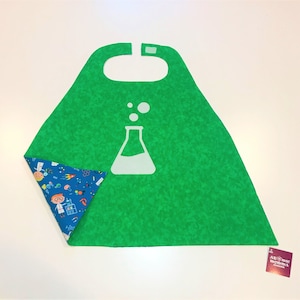 Toddler Size - Green Science Kids Super Hero Cape - Free Shipping in USA