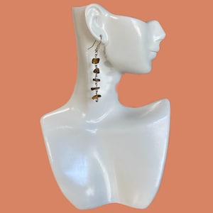 Dangling Gemstone Earrings