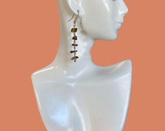 Dangling Gemstone Earrings