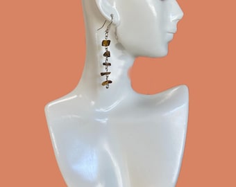 Dangling Gemstone Earrings