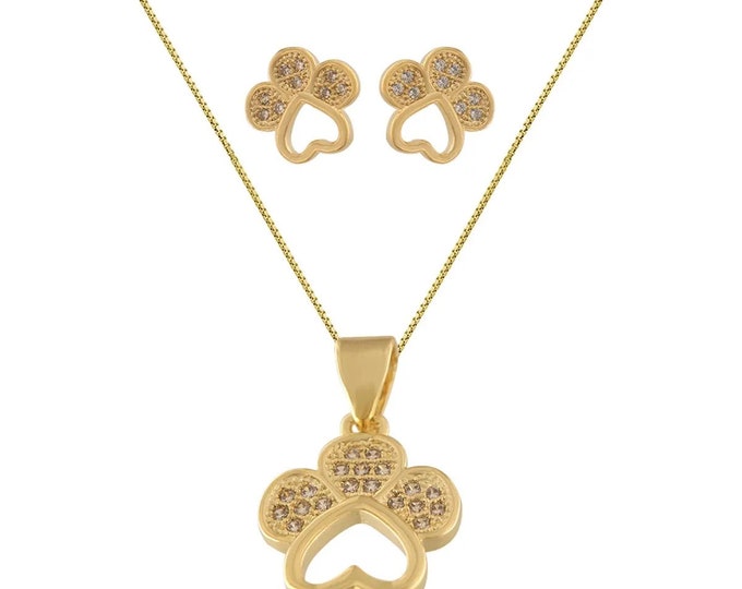 Dog Pal Pendant Necklace Set