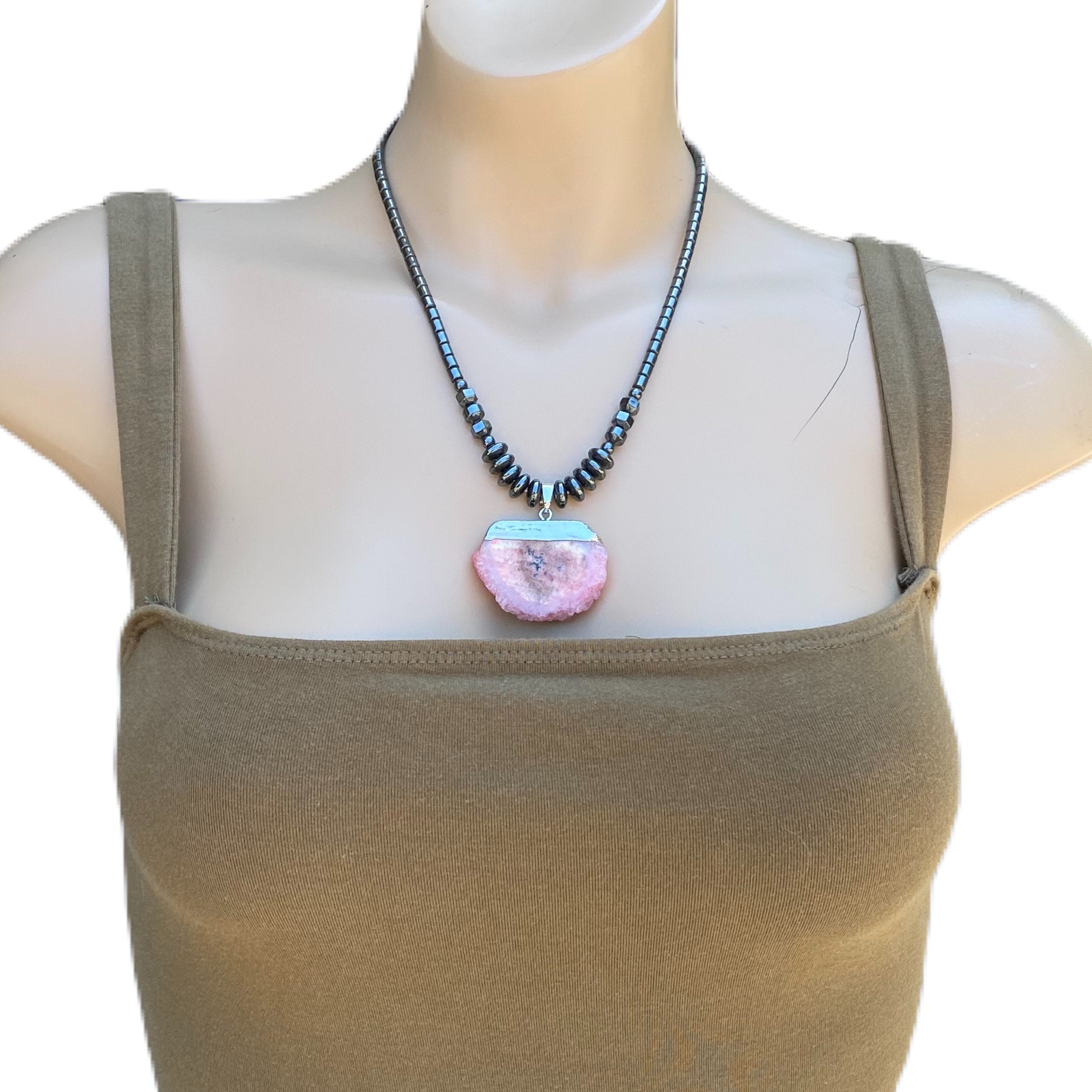 Genuine hematite necklace Clearance